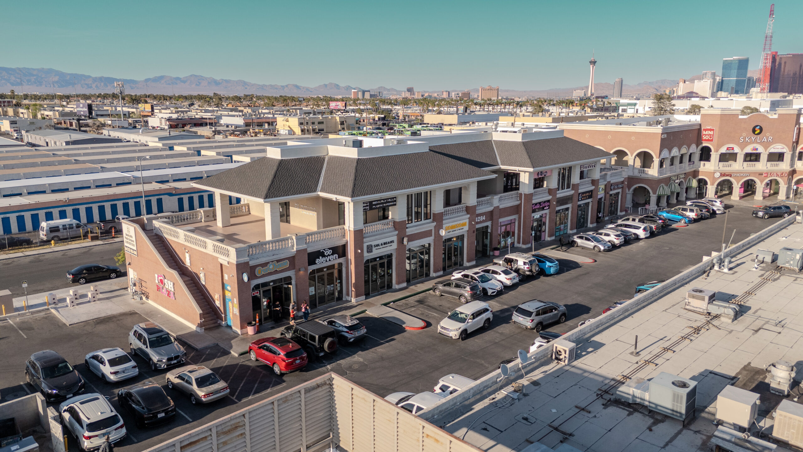 Aerial view of Shanghai Plaza in Las Vegas